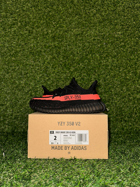 Adidas Yeezy Boost 350 V2 Core Black Red (Kids)